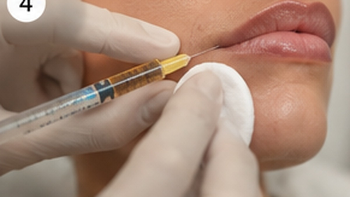 Illustration of filler dissolving & correction treatment