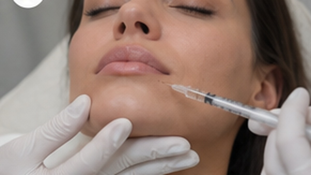 Illustration of sculptra treatment